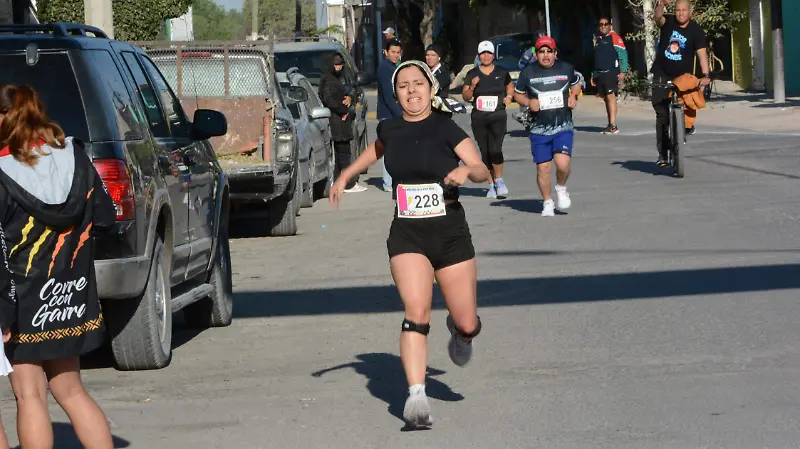La nadadora Montserrat, tomó esta carrera como entrenamiento. 